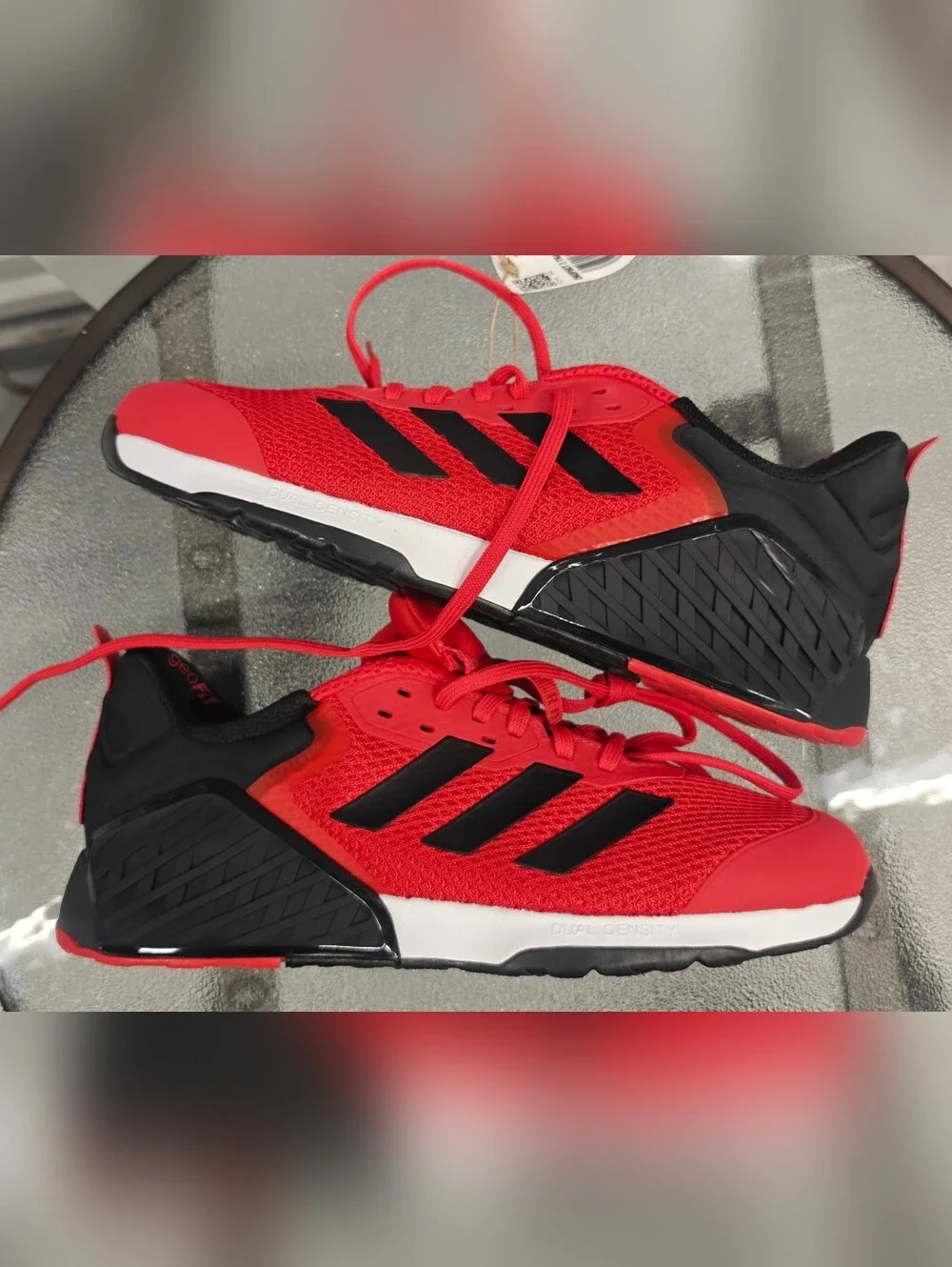 Adidas Dropset 3 Training Shoes Pure Ruby Core Black Men’s Size 10 Gym Sneakers - Picture 1 of 11